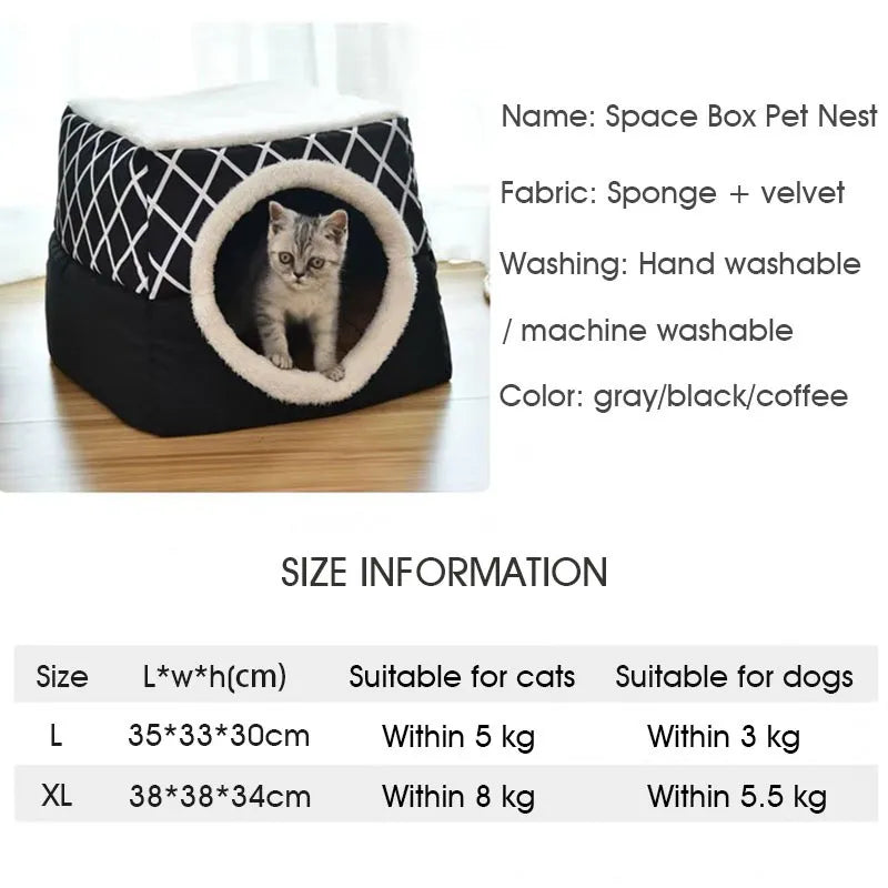 Dog and Cat Bed Villa - Dual Use Space Capsule