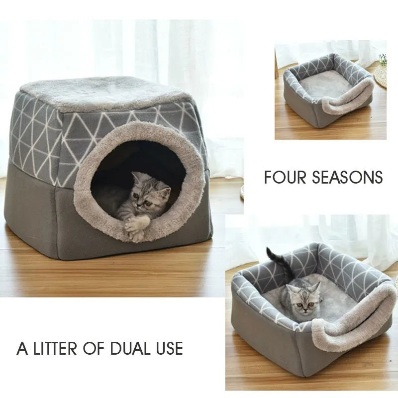 Dog and Cat Bed Villa - Dual Use Space Capsule